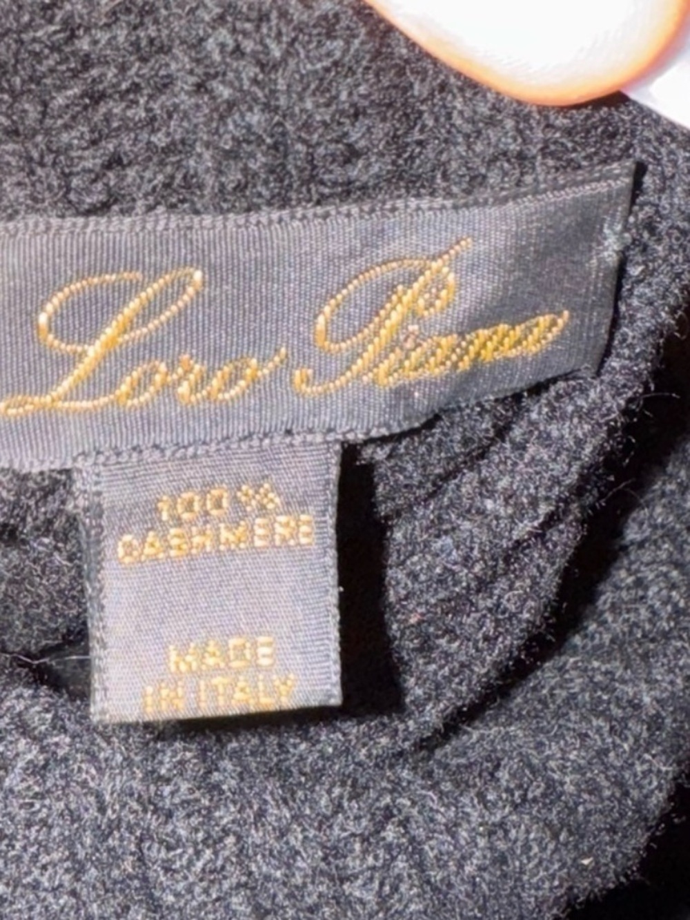Loro Piana Black Cashmere Ribbed Turtleneck Sweater - Picture 6 of 9